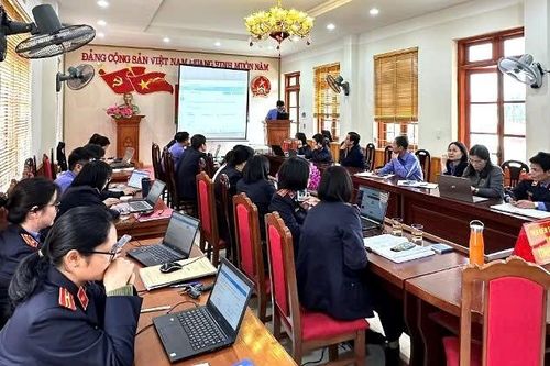 VKSND Khu vực 7, tỉnh Hưng Yên tổ chức Hội nghị tập huấn sử dụng phần mềm quản lý án hình sự