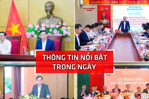 Nghệ An: Thông tin nổi bật ngày 30/12