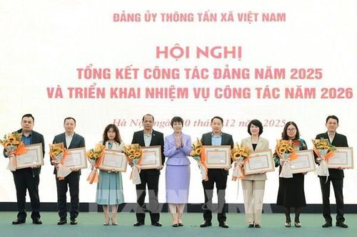 Đảng ủy Thông tấn xã Việt Nam tổng kết công tác năm 2025 và triển khai nhiệm vụ 2026