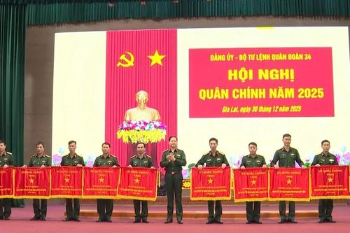 Quân đoàn 34 tổ chức Hội nghị Quân chính năm 2025