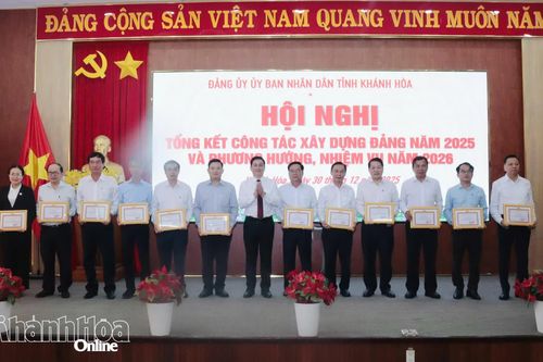 Đảng ủy UBND tỉnh Khánh Hòa triển khai công tác xây dựng Đảng năm 2026