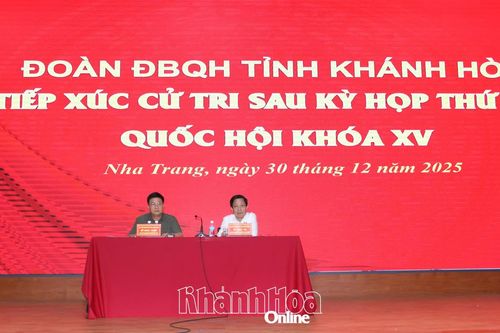 Đại biểu Quốc hội tỉnh Khánh Hòa tiếp xúc cử tri phường Nha Trang