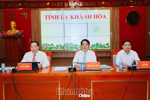 Thường trực Tỉnh ủy Khánh Hòa nghe báo cáo công tác chuẩn bị Hội thảo khoa học quốc gia về khoa học, công nghệ và đổi mới sáng tạo