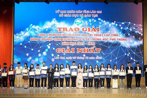 18 dự án giành giải Nhất tại Cuộc thi nghiên cứu khoa học, kĩ thuật cấp tỉnh
