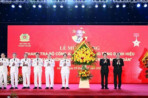 Thanh tra Bộ Công an nhận danh hiệu Anh hùng Lực lượng vũ trang nhân dân