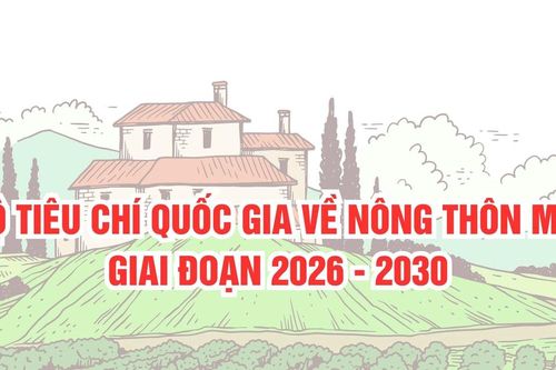 Bộ tiêu chí quốc gia về nông thôn mới giai đoạn 2026 - 2030