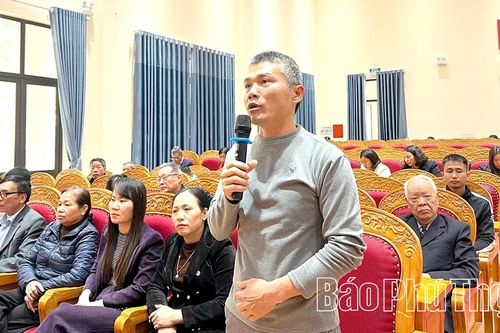 Đại biểu HĐND tỉnh, HĐND phường Vĩnh Phúc tiếp xúc cử tri