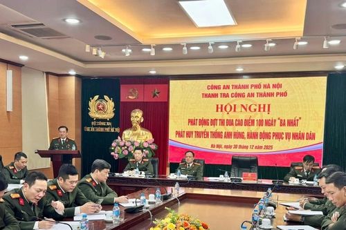 Thanh tra CATP Hà Nội triển khai đợt thi đua cao điểm '100 ngày Ba nhất'