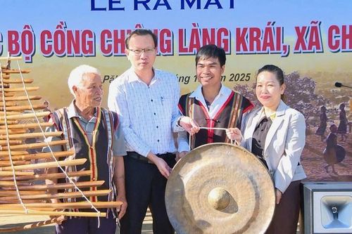 Gia Lai: Ra mắt Câu lạc bộ Cồng chiêng làng Krái