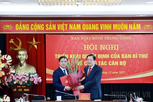 Đồng chí Nguyễn Xuân Trường được bổ nhiệm giữ chức Phó Trưởng Ban Nội chính Trung ương