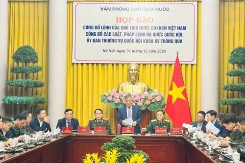 Công bố Lệnh của Chủ tịch nước với 14 luật và 1 pháp lệnh