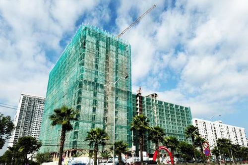 Thi công cất nóc công trình nhà ở xã hội An Trung 2