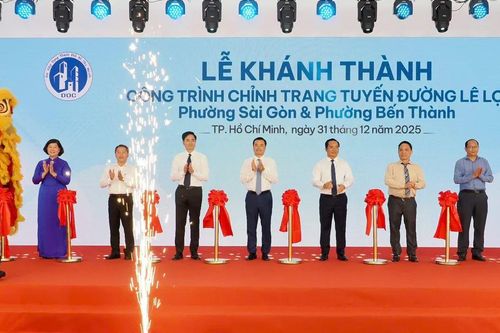 TPHCM: Khánh thành công trình chỉnh trang đường Lê Lợi