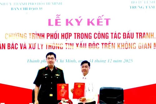 TPHCM và Trung tâm 286 ký kết phối hợp phản bác, xử lý thông tin xấu độc trên không gian mạng