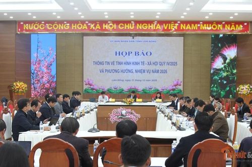 GRDP tỉnh Lâm Đồng năm 2025 tăng 6,42%, thu ngân sách vượt dự toán