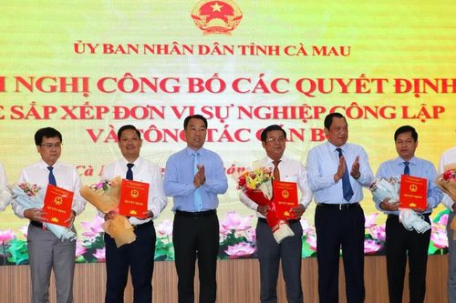 Cà Mau công bố 21 Giám đốc, Phó Giám đốc Ban quản lý dự án
