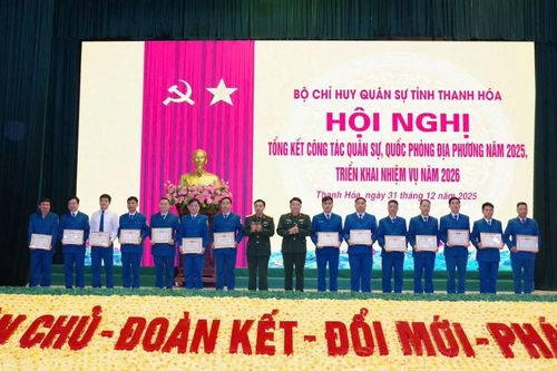 Tổng kết công tác quân sự, quốc phòng địa phương năm 2025