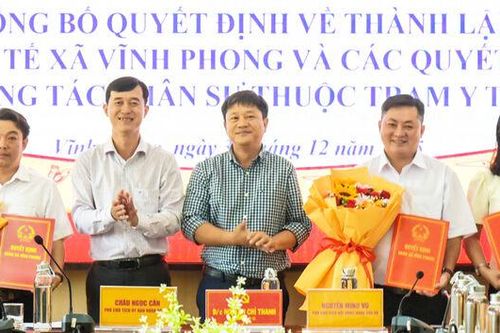 Thành lập Trạm Y tế xã Vĩnh Phong