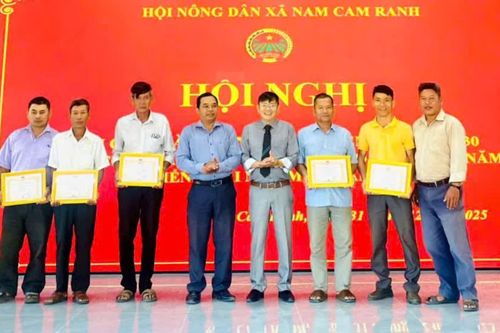 Hội Nông dân xã Nam Cam Ranh tổng kết công tác hội năm 2025