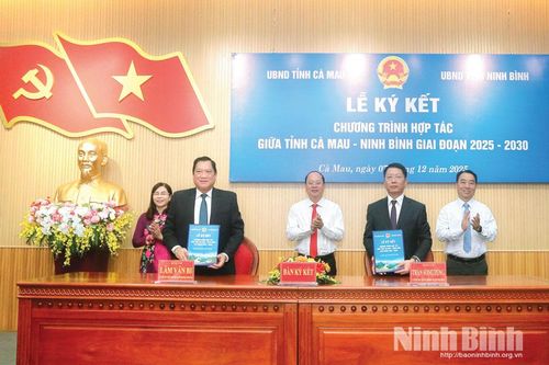 Ninh Bình-Cà Mau: Tăng cường hợp tác trong giai đoạn mới