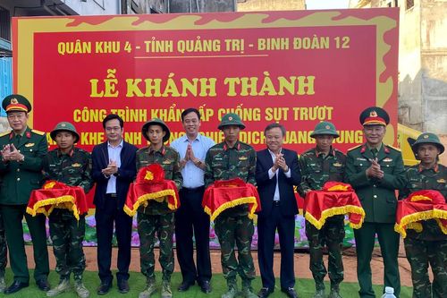 Khánh thành công trình khẩn cấp tại xã Khe Sanh trong 'Chiến dịch Quang Trung'