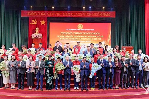 Thái Nguyên vinh danh các huấn luyện viên, vận động viên xuất sắc