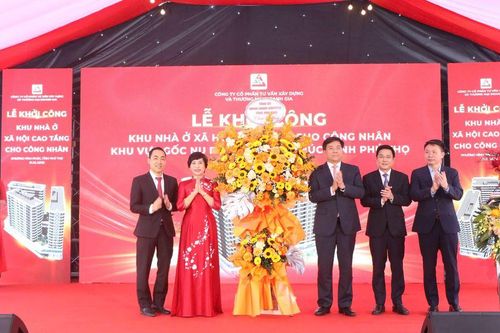 Phú Thọ: Khởi công dự án khu nhà ở xã hội hơn 866 tỷ đồng cho công nhân