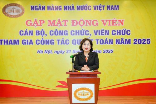 Ban Lãnh đạo NHNN gặp mặt, động viên cán bộ, công chức, viên chức tham gia công tác quyết toán cuối năm