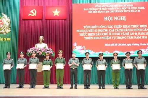 Công an TPHCM: Khẳng định vai trò tiên phong, sáng tạo trong thực hiện Đề án 06, cải cách hành chính, chuyển đổi số