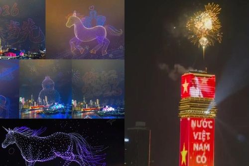 Điểm danh những màn pháo hoa 'đỉnh nóc' chào năm mới 2026 khắp châu Á