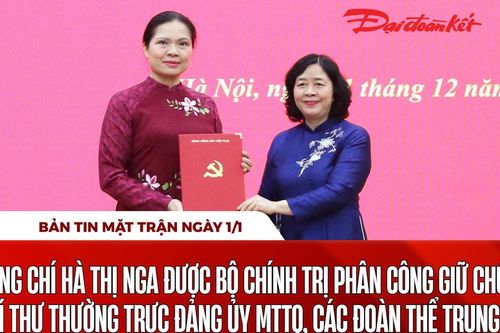 Bản tin Mặt trận sáng 1/1