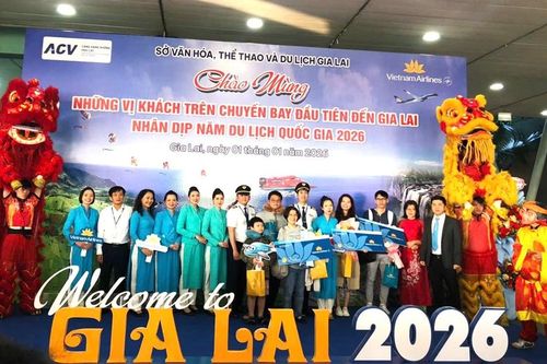 Gia Lai đón những vị khách đầu tiên trong Năm Du lịch Quốc gia 2026