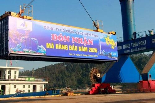 Cảng Nghệ Tĩnh đón mã hàng đầu năm 2026