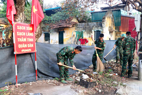 Bộ đội Trung đoàn 48 giúp dân bằng những việc làm thiết thực, ý nghĩa
