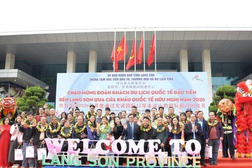Lạng Sơn: Đón đoàn khách quốc tế đầu tiên qua Cửa khẩu Hữu Nghị, khởi động du lịch năm 2026