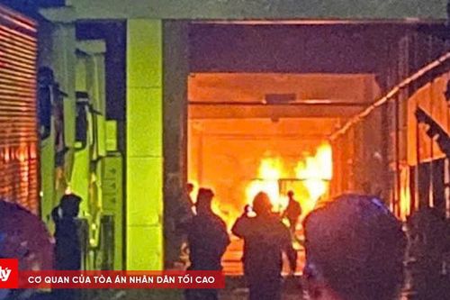Cháy lớn ở công ty phụ tùng ô tô
