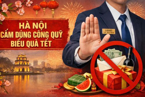 Hà Nội cấm dùng công quỹ biếu quà Tết