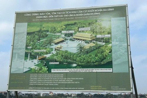 Thanh Hóa gia hạn dự án bảo tồn di tích Khu căn cứ khởi nghĩa Ba Đình