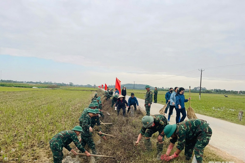 Bộ đội về làng, đường sáng, bản quang