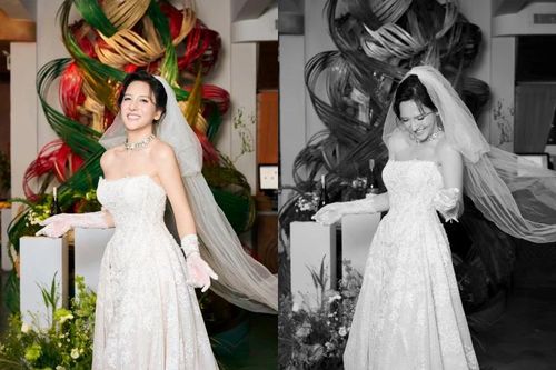 Hot girl chuyển giới Nguyễn Hoàng Học diện váy cưới khoe visual 'đỉnh cao'