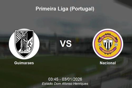 Nhận định Guimaraes vs Nacional - Primeira Liga: Điểm tựa sân nhà Dom Afonso Henriques