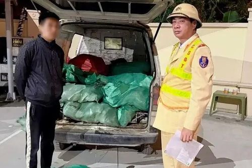 CSGT ngăn chặn gần 1 tấn chân gà bẩn vào trung tâm
