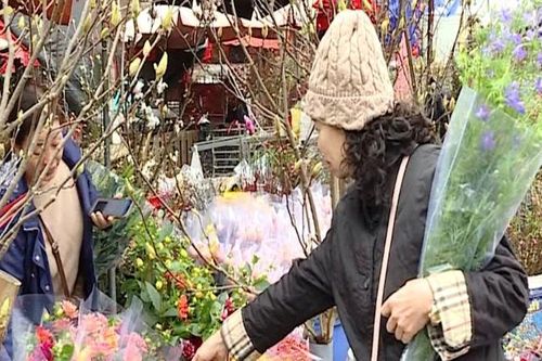 Chợ hoa Hà Nội nhộn nhịp trước Tết