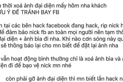 Xóa avatar Facebook khiến tài khoản trở thành 'miếng mồi ngon' cho hacker