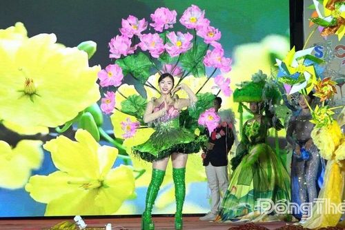 Sa Đéc rực rỡ Đêm hội hóa trang 'Vương quốc hoa'