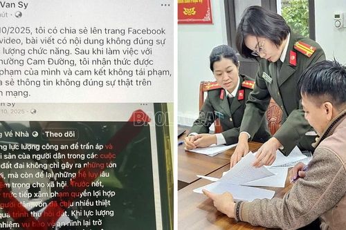 Công an Cam Đường xử lý nghiêm trường hợp đăng tin sai sự thật trên mạng