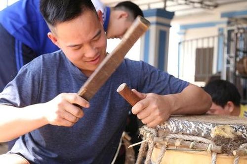 Làng nghề làm trống Đại Đồng hối hả vào mùa