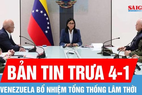 Bản tin trưa 4-1: Phó Tổng thống Delcy Rodriguez được bổ nhiệm làm tổng thống lâm thời Venezuela