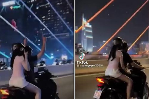 Công an vào cuộc vụ cưỡi SH thả hai tay gây nguy hiểm trên đường phố