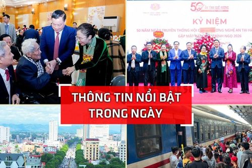 Nghệ An: Thông tin nổi bật ngày 4/1